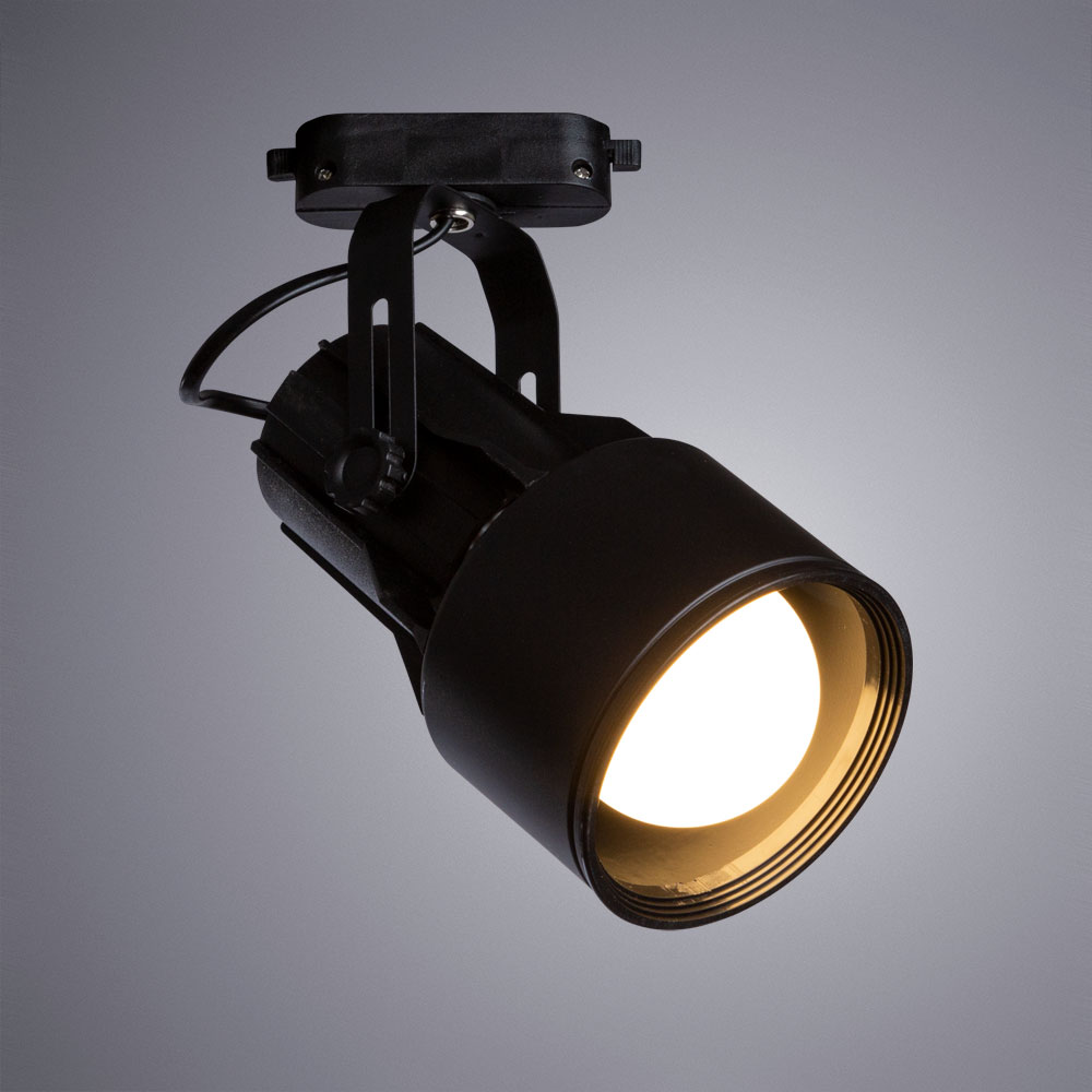 фото Светильник трековый arte lamp lyra (a6252pl-1bk) e27 40 вт 220 в черный ip20