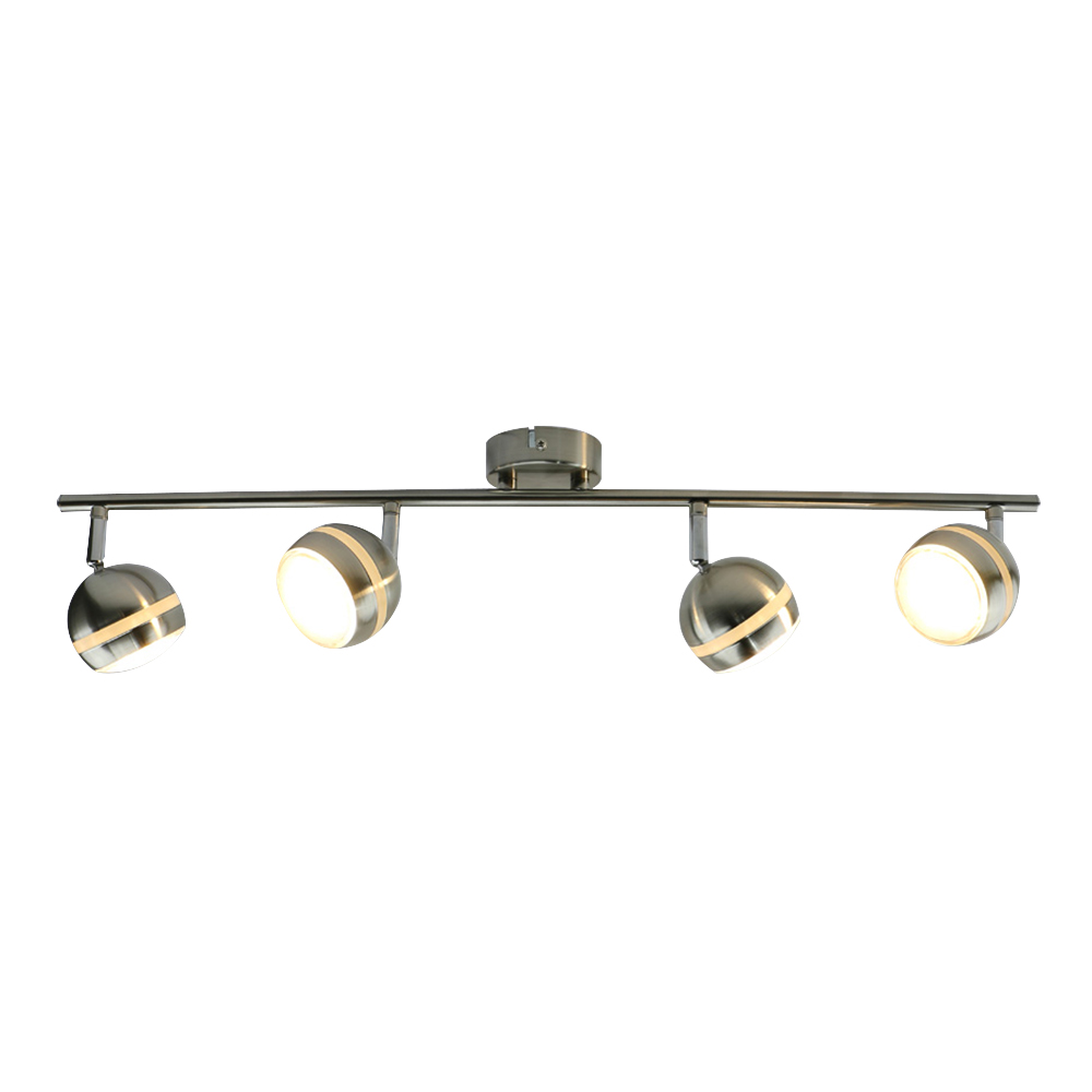 

Спот ARTE LAMP A6009PL-4SS LED 5 Вт 220 В 3000 К IP20 матовое серебро