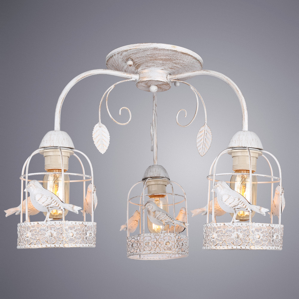 

Люстра подвесная ARTE LAMP CINCIA (A5090PL-3WG) E27 40 Вт 220 В IP20, Бело-золотой