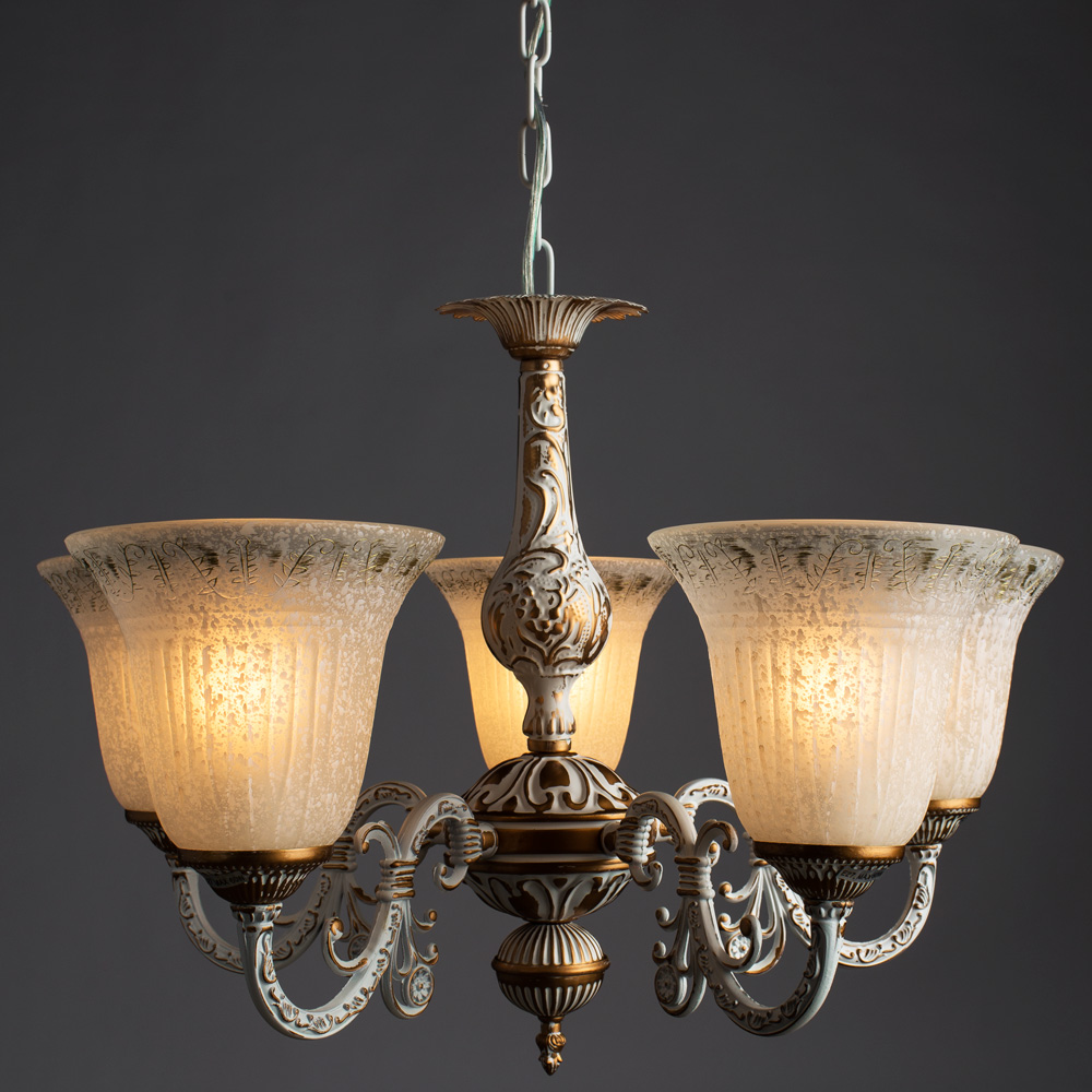 

Люстра подвесная ARTE LAMP DELIZIA (A1032LM-5WG) E27 60 Вт 220 В IP20, Белый