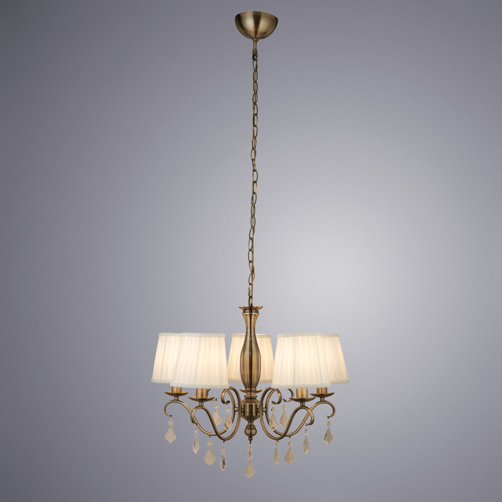 

Люстра подвесная ARTE LAMP INNAMORATA (A2313LM-5AB) E14 40 Вт 220 В IP20, Белый
