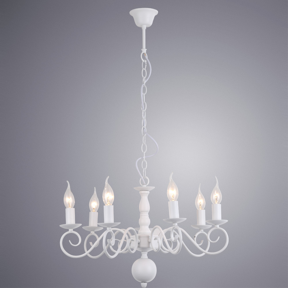 

Люстра подвесная ARTE LAMP ISABEL (A1129LM-7WH) E14 40 Вт 220 В IP20