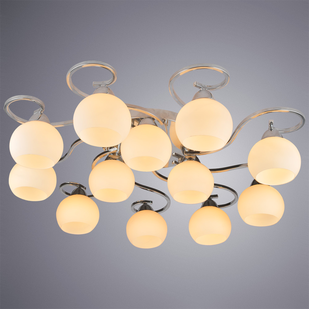 

Люстра потолочная ARTE LAMP MONIKA (A6058PL-12CC) E27 40 Вт 220 В IP20, Белый