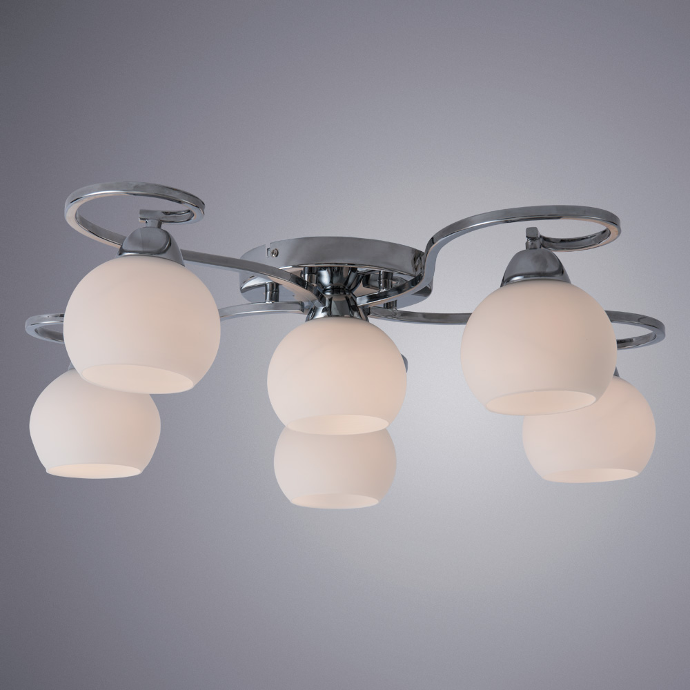 

Люстра потолочная ARTE LAMP MONIKA (A6058PL-6CC) E27 40 Вт 220 В IP20, Белый