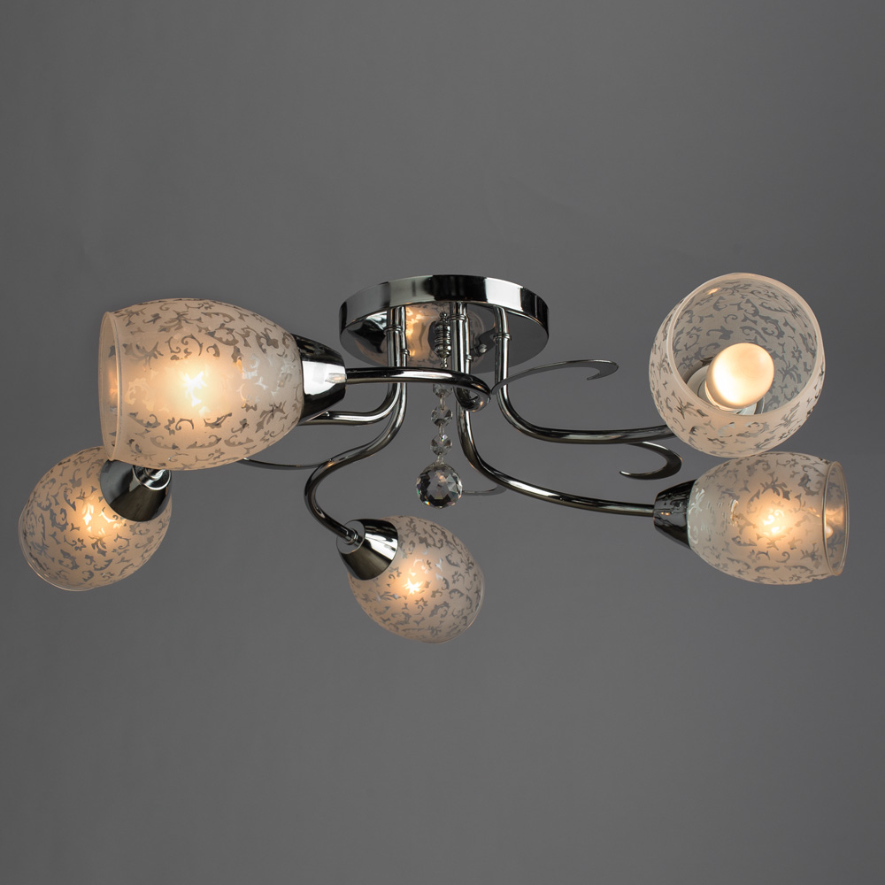 

Люстра подвесная ARTE LAMP STEFANIA (A6055PL-5CC) E14 60 Вт 220 В IP20, Белый