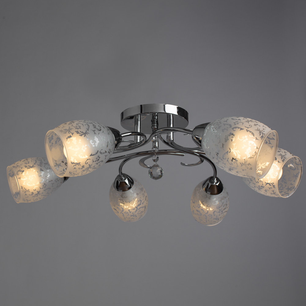 

Люстра подвесная ARTE LAMP STEFANIA (A6055PL-6CC) E14 60 Вт 220 В IP20, Белый