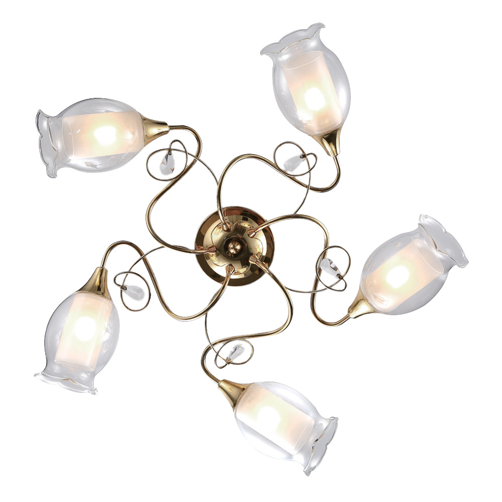 

Люстра подвесная ARTE LAMP MUGHETTO (A9289PL-5GO) E14 40 Вт 220 В IP20, Прозрачный