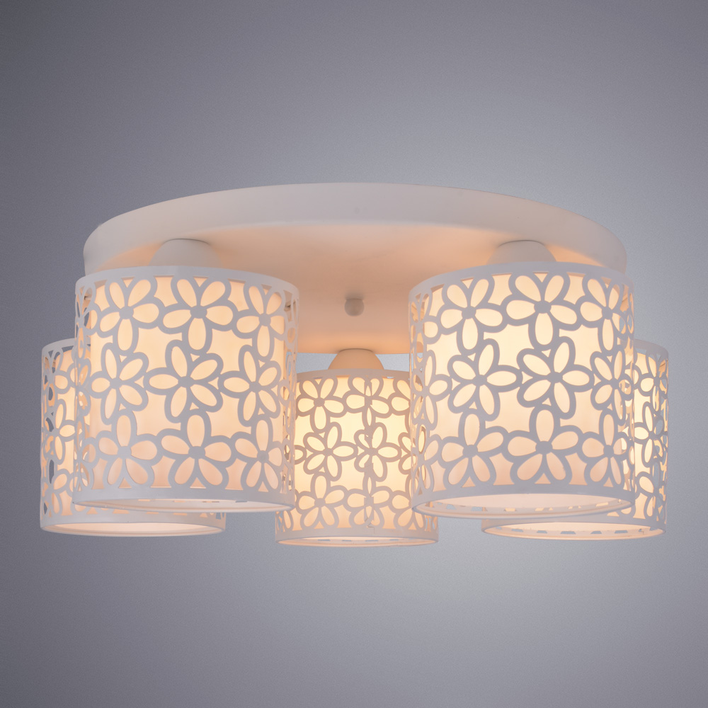 

Люстра подвесная ARTE LAMP TRAFORATO (A8349PL-5WH) E14 40 Вт 220 В IP20, Белый
