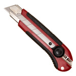 Нож строительный Hesler 25 мм с ломающимся лезвием пластиковый корпус с винтовым фиксатором 604532