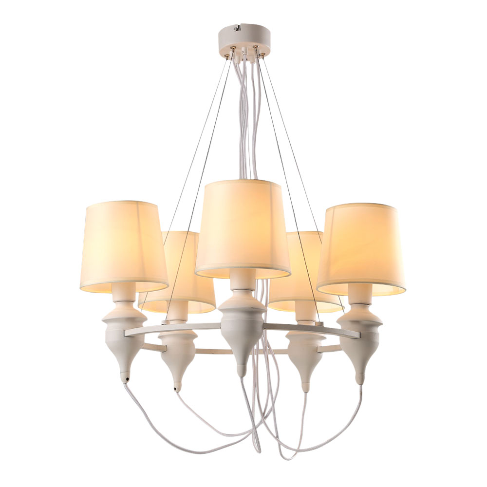 

Люстра подвесная ARTE LAMP Sergio (A3326LM-5WH) E14 40 Вт 220 В IP20, Белый
