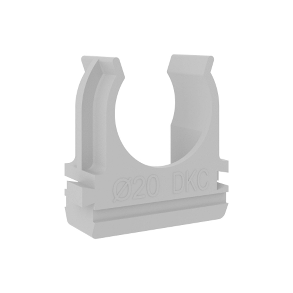 Крепеж-клипса для труб 20 мм DKC (51020) серая (100 шт.) крепеж клипса для труб 20 мм dkc 51020 серая 100 шт