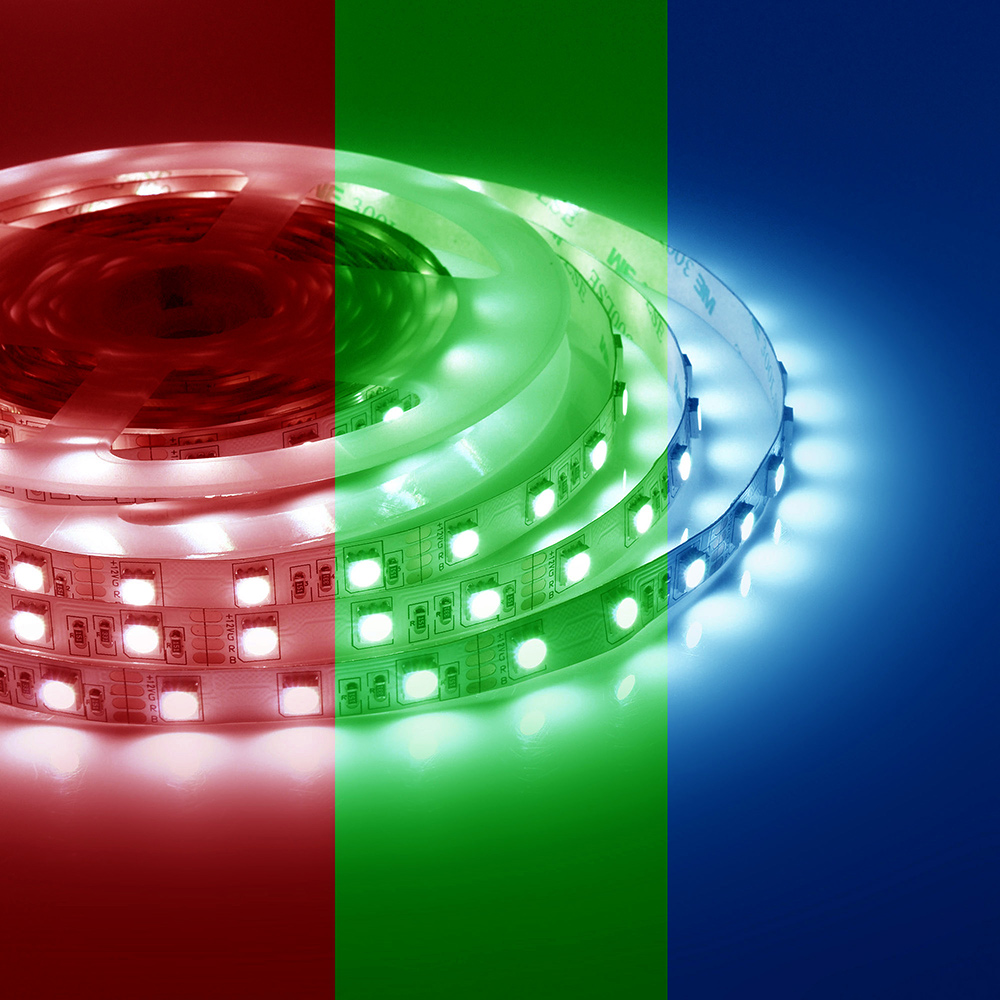 фото Лента светодиодная smd 5050 apeyron (000017) rgb свет 72 вт 12 в ip20 5 м