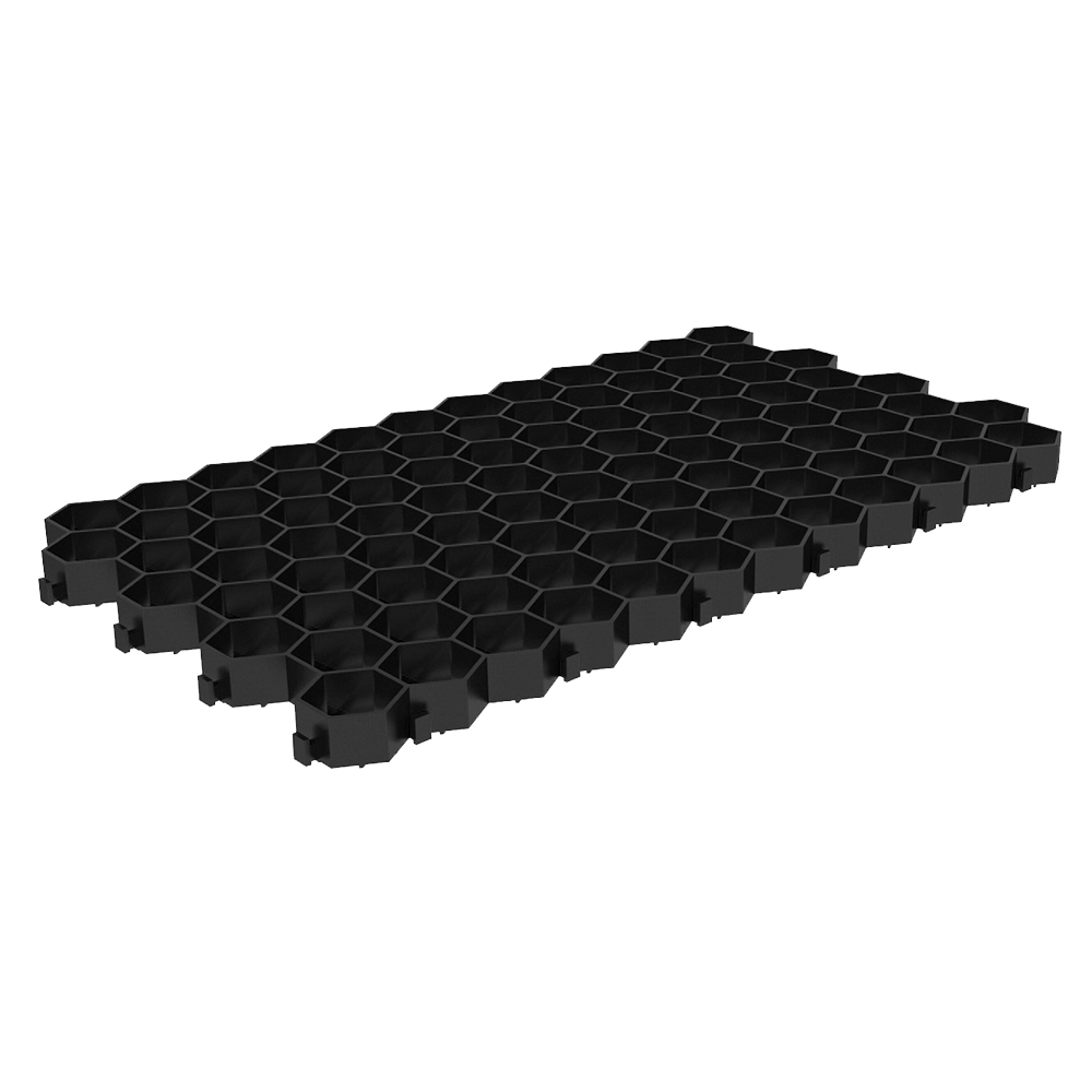 фото Решетка газонная gidrolica eco standart пластиковая черная с250 700х400х32,8 мм