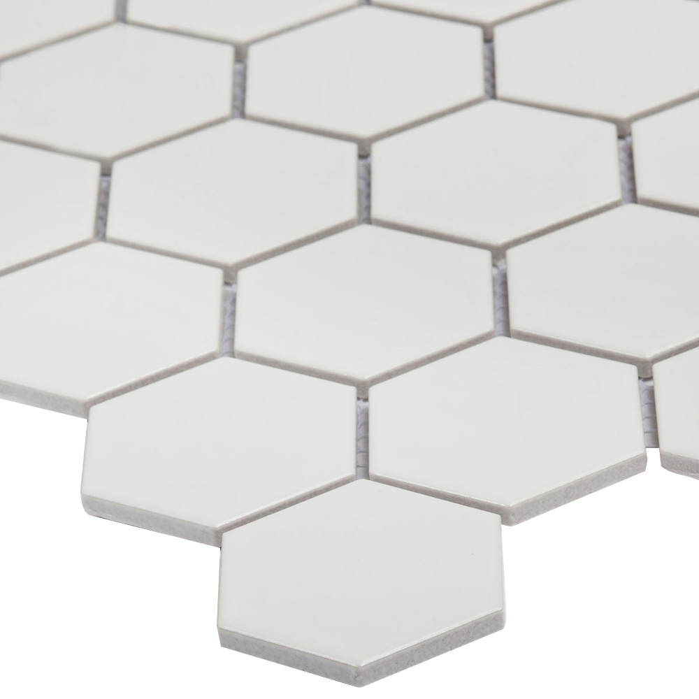 фото Мозаика starmosaic hexagon small белая керамическая 272х282х6 мм матовая