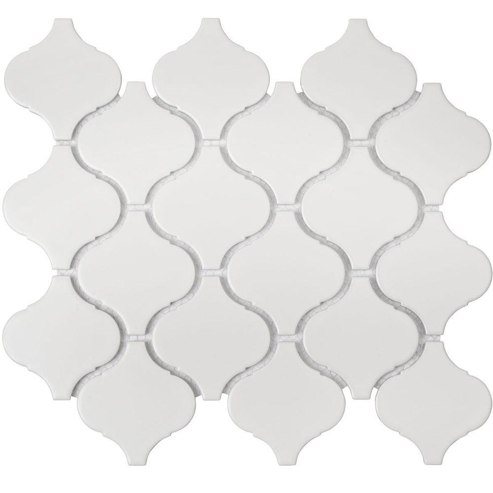 фото Мозаика starmosaic latern белая керамическая 280х246х6 мм матовая