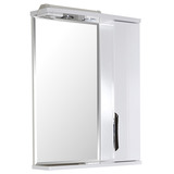Зеркальный шкаф АСБ-Мебель Мессина 600 мм с подсветкой белый г. Владимир