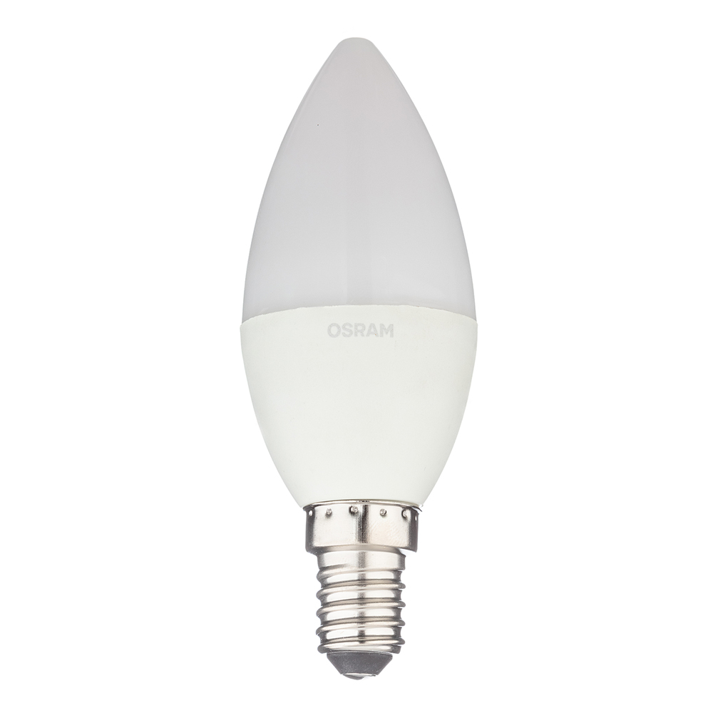 Лампа светодиодная Osram 6,5 Вт E14 свеча С37 4000К естественный белый свет 220 В матовая