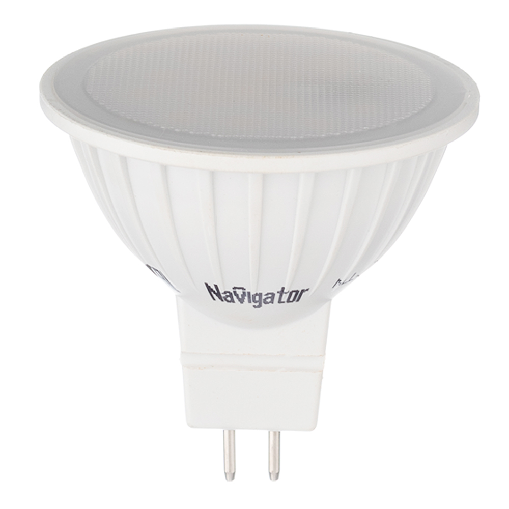 Лампа светодиодная Navigator GU5.3 4000К 7 Вт 530 Лм 220 В рефлектор MR16 матовая диммируемая лампа светодиодная диммируемая navigator mr16 gu5 3 4000к 220 240 в холодный белый свет рефлектор 7 вт