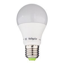 Лампа светодиодная Navigator 10 Вт E27 груша A60 4000К естественный белый свет 24-48 В матовая