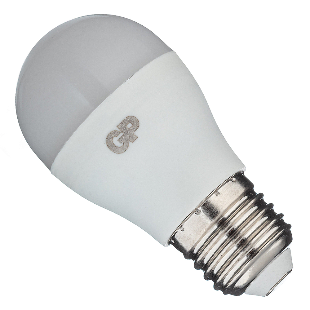 Лампа светодиодная GP 7 Вт E27 шар G45 2700К теплый белый свет 220 В матовая