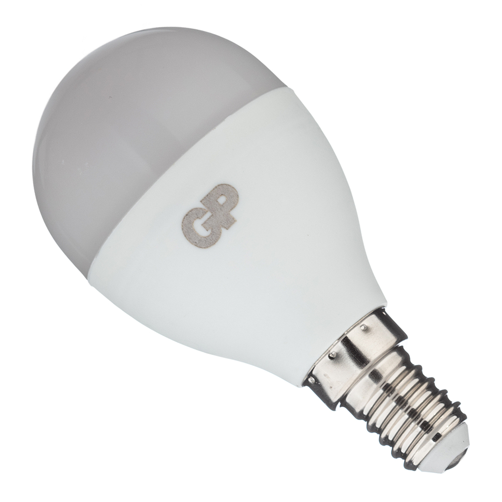Лампа светодиодная GP 7 Вт E14 шар G45 4000К естественный белый свет 220 В матовая