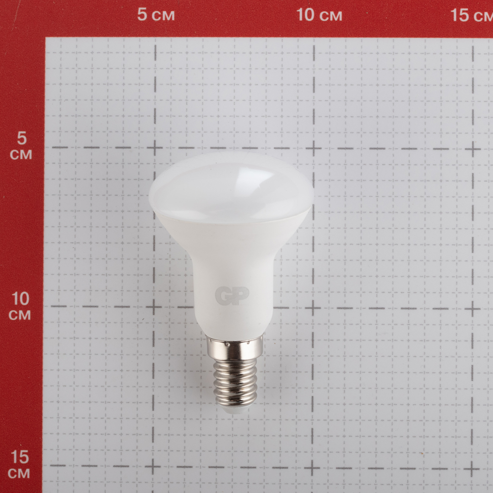 фото Лампа светодиодная gp 5 вт e14 рефлектор r50 2700к теплый белый свет 220 в матовая