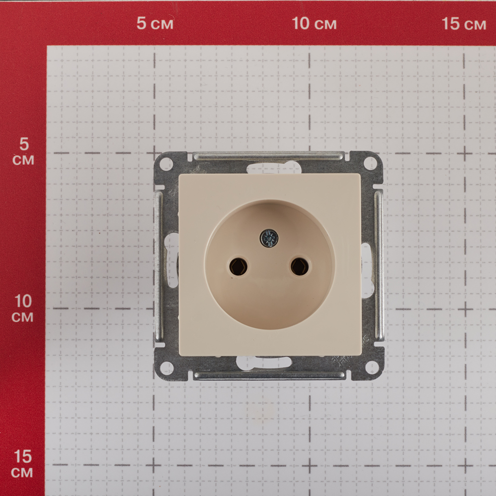 фото Розетка schneider electric atlas design atn000241 скрытая установка бежевая без заземления