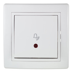 Кнопка звонка с рамкой Aling-conel 610I.000 скрытая установка белая с подсветкой