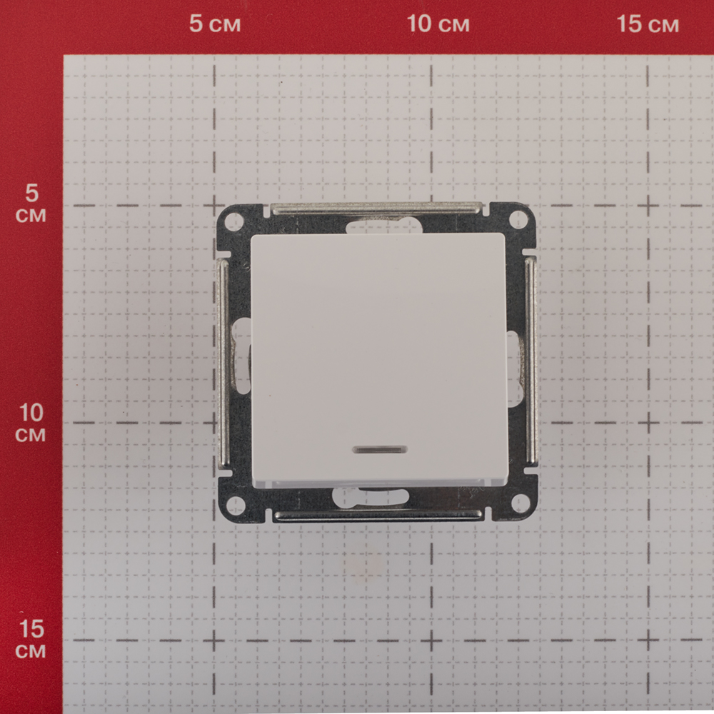 фото Выключатель schneider electric atlas design atn000113 одноклавишный скрытая установка белый с подсветкой