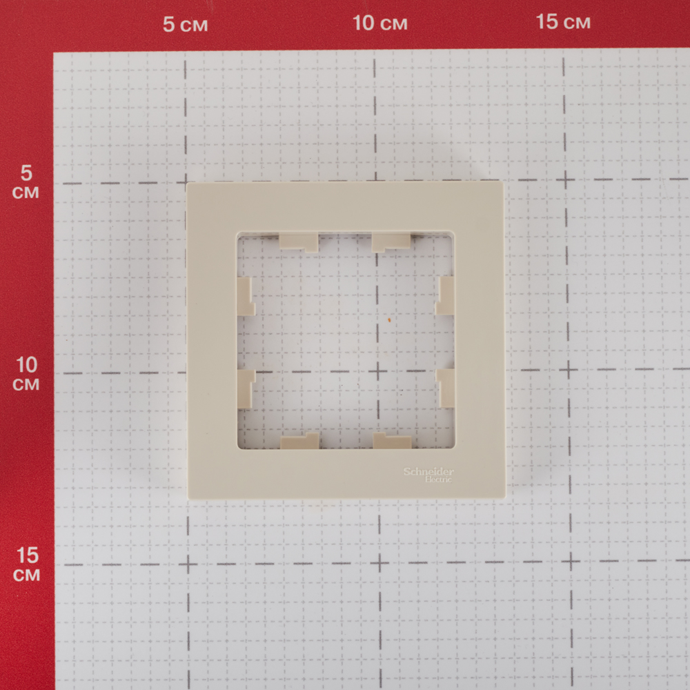 Рамка Schneider Electric Atlas Design ATN000201 одноместная универсальная бежевая