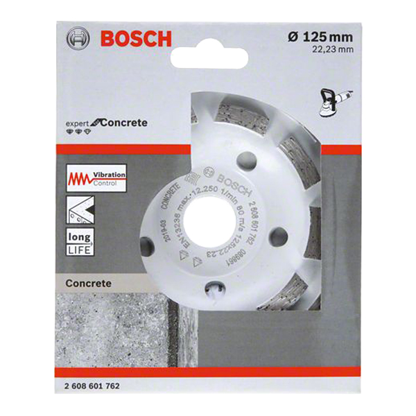 фото Чашка алмазная по бетону bosch expert for concrete long life 125х22,2 мм