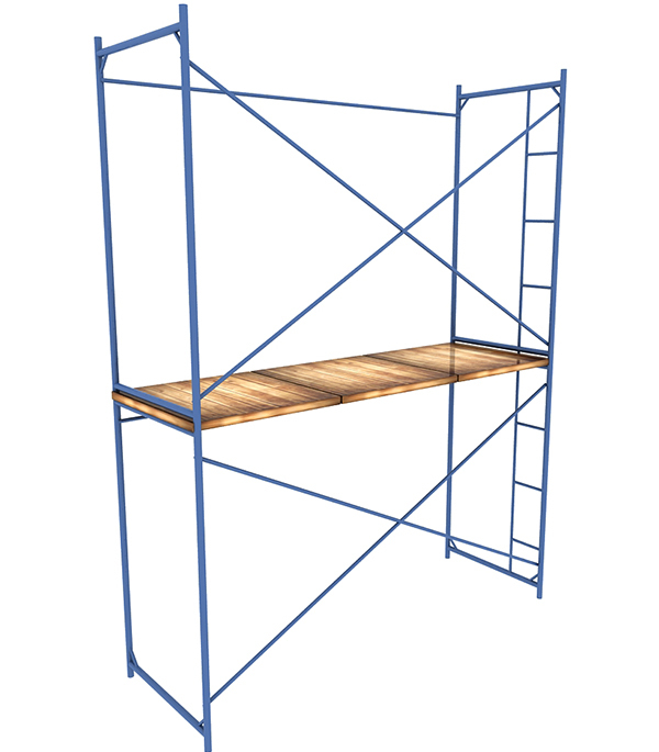 Леса строительные 3х4 м каркас сталь рабочая высота 4 м 12 кв.м