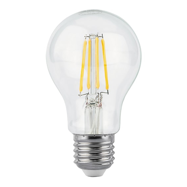 Лампа светодиодная Gauss Filament 10 Вт E27 филаментная груша А60 4100 К белый свет 185-265 В прозрачная (10 шт.) от Петрович