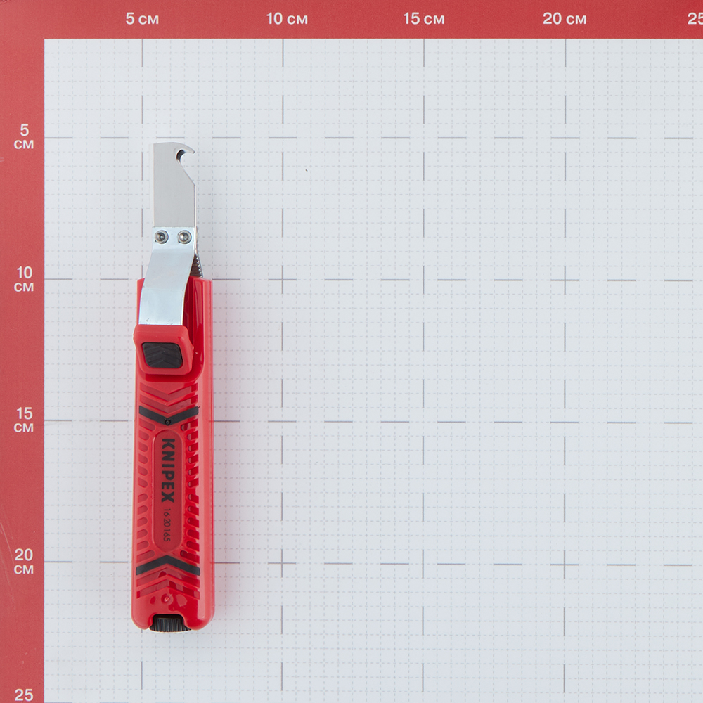 фото Нож сечение 8-28 кв.мм knipex (kn-1620165sb) для удаления изоляции