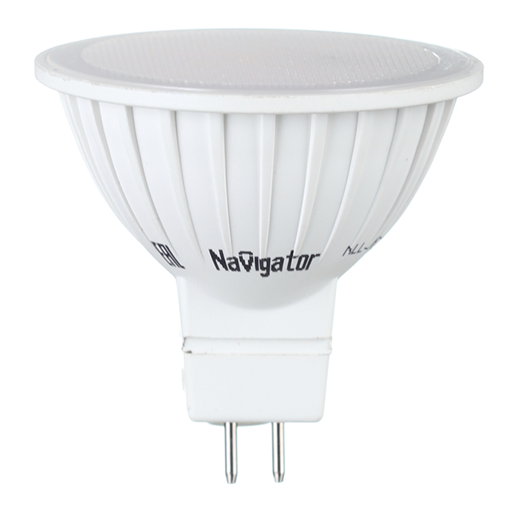 Лампа светодиодная Navigator GU5.3 3000К 7 Вт 500 Лм 220 В рефлектор MR16 матовая диммируемая лампа светодиодная диммируемая navigator mr16 gu5 3 4000к 220 240 в холодный белый свет рефлектор 7 вт