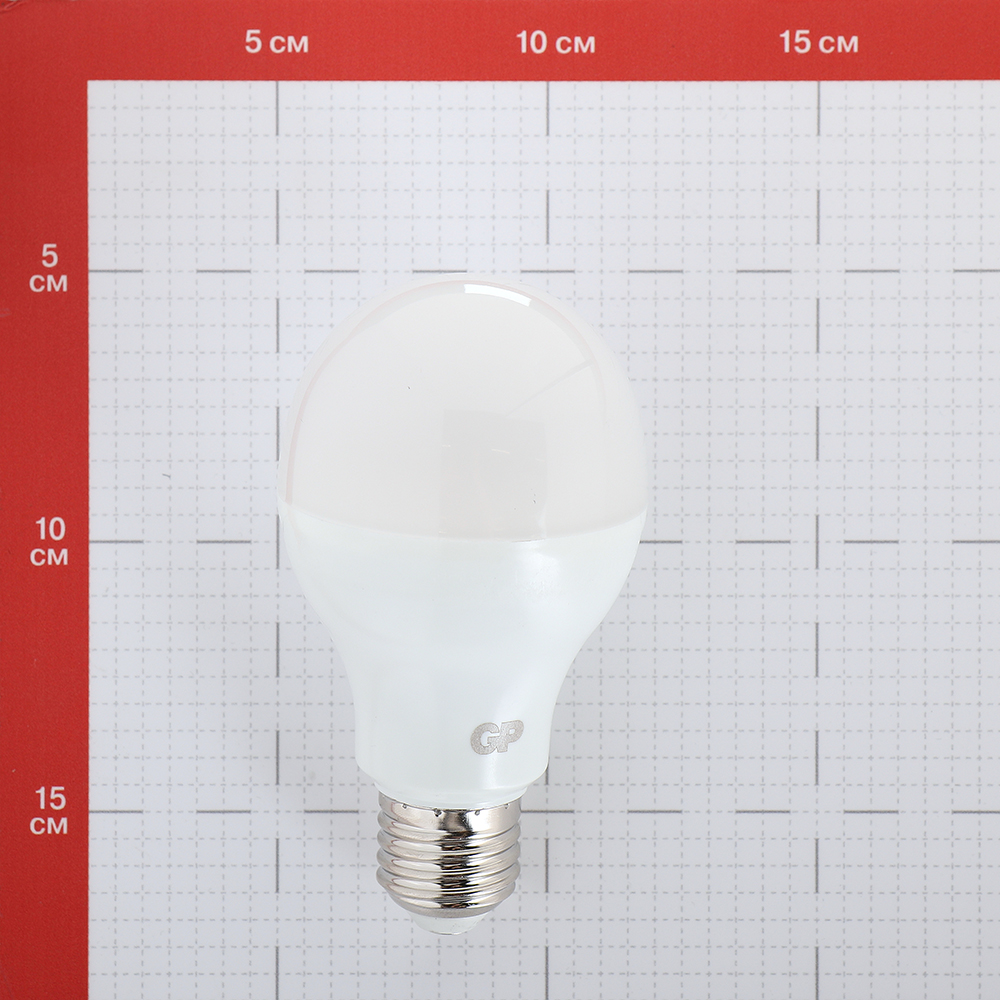 фото Лампа светодиодная gp 14 вт e27 груша a60 4000к естественный белый свет 220 в матовая
