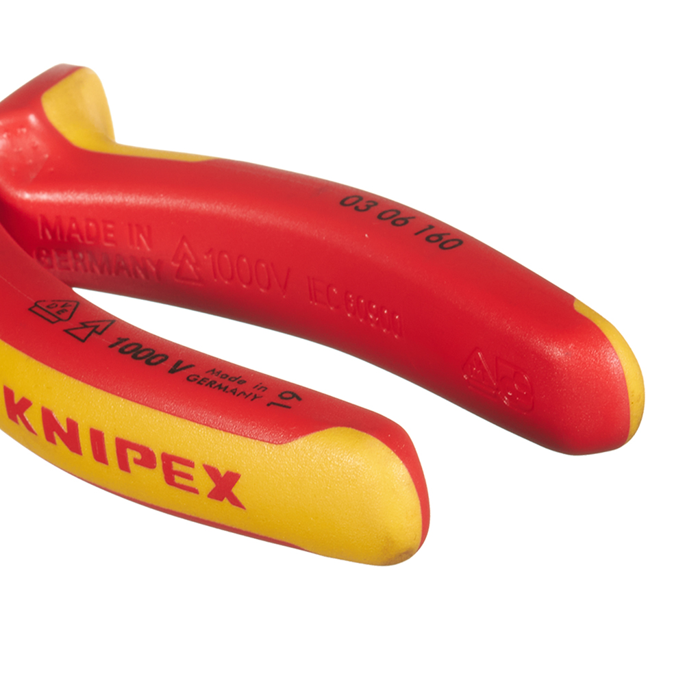 фото Плоскогубцы диэлектрические knipex (kn-0306160sb) 160 мм