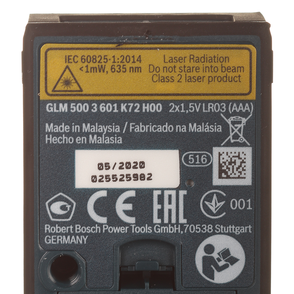 фото Дальномер лазерный bosch glm 500 (0601072h00) 50 м