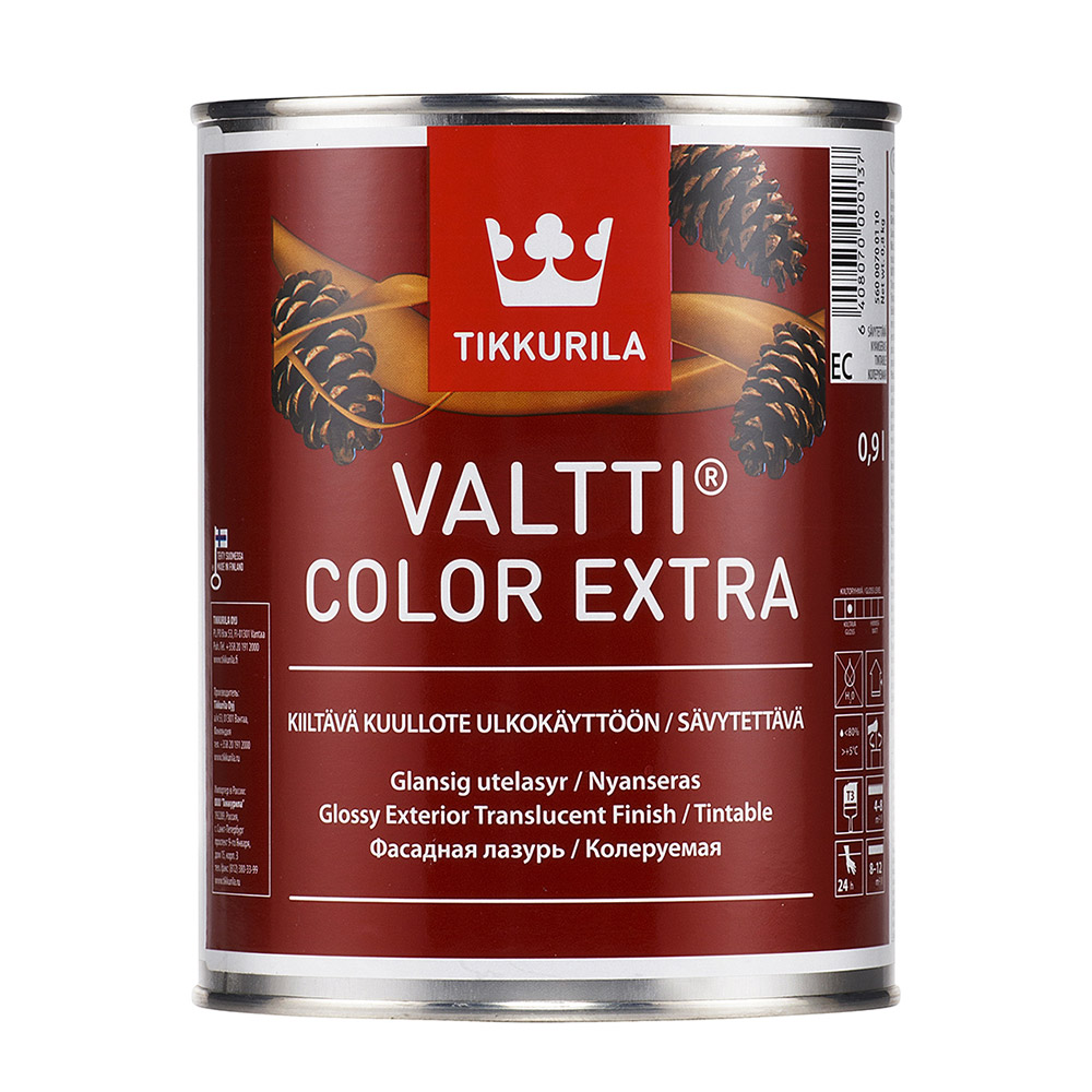 фото Антисептик tikkurila valtti color extra для дерева ec 0,9 л