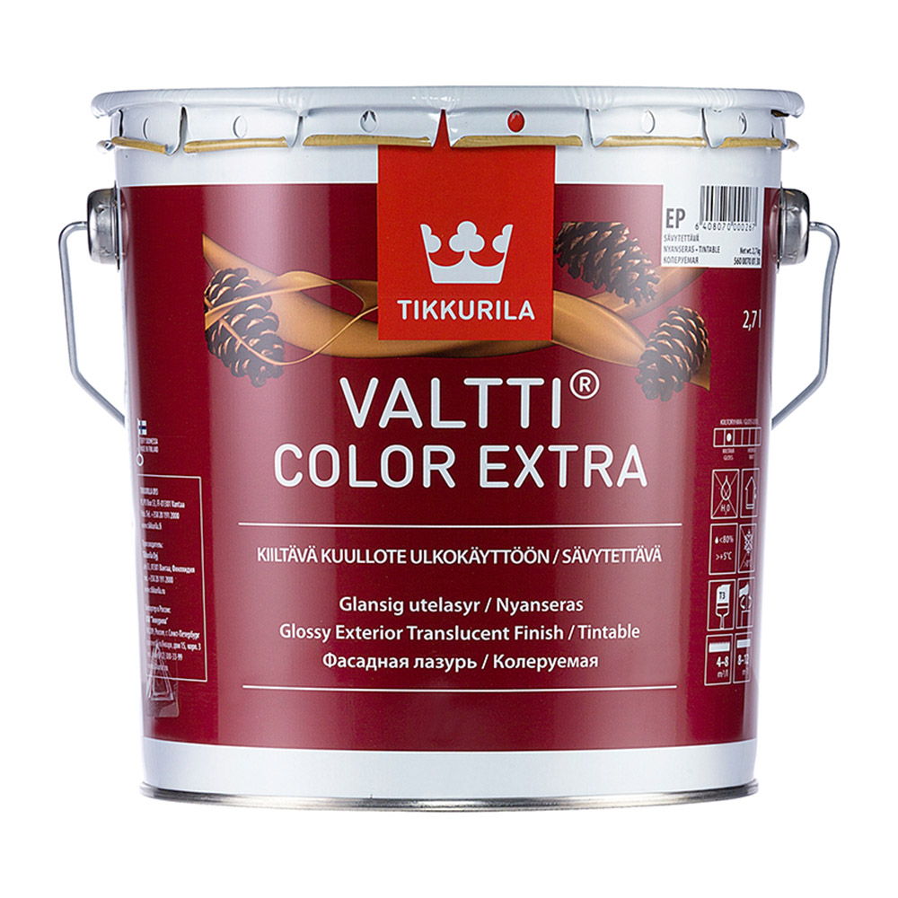 фото Антисептик tikkurila valtti color extra для дерева ec 2,7 л