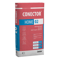 Клей для плитки Dauer Conector Home 02 оптимум серый класс С0 Т 25 кг