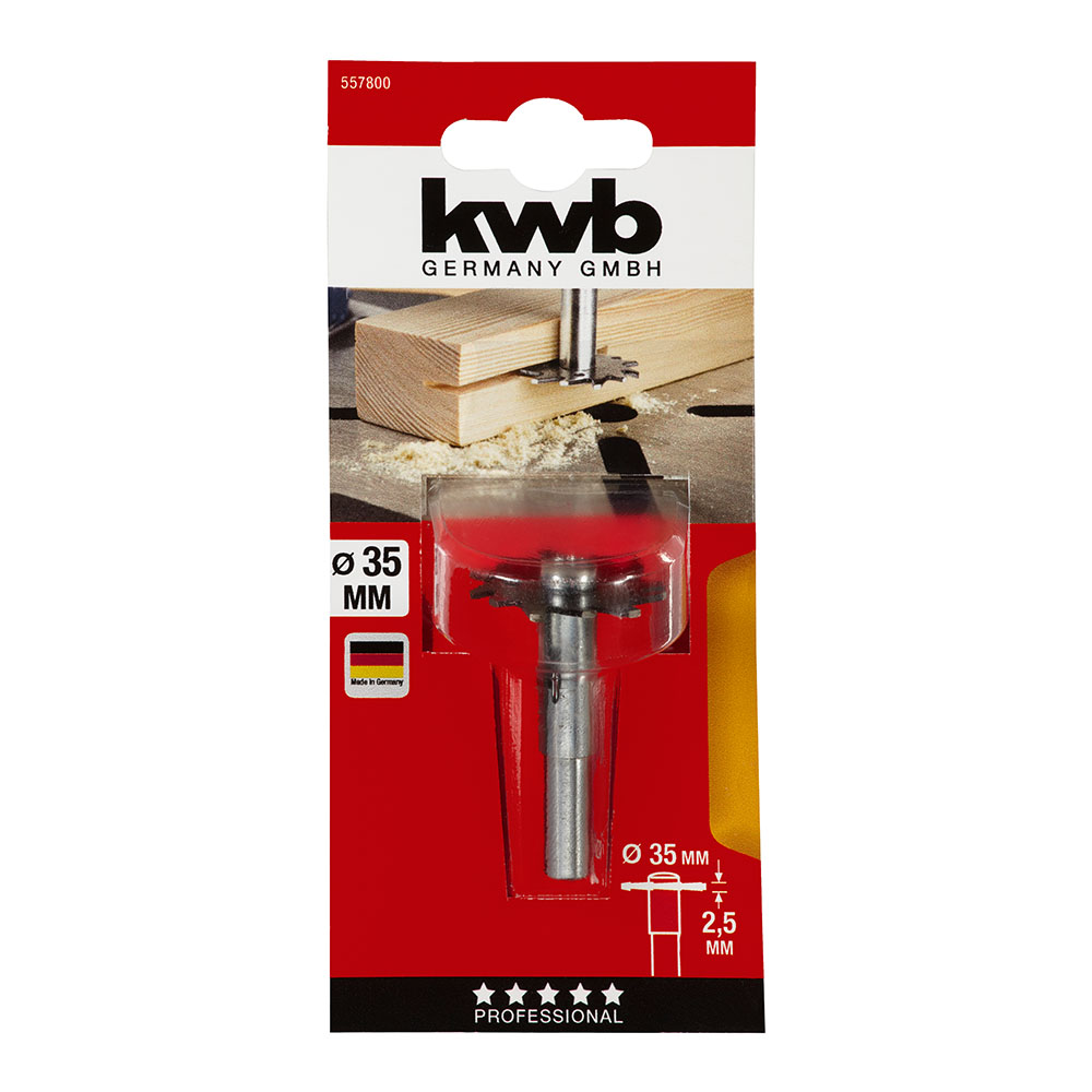 

Борфреза дисковая KWB (5578-00) по дереву d35х2,5 мм углеродистая сталь