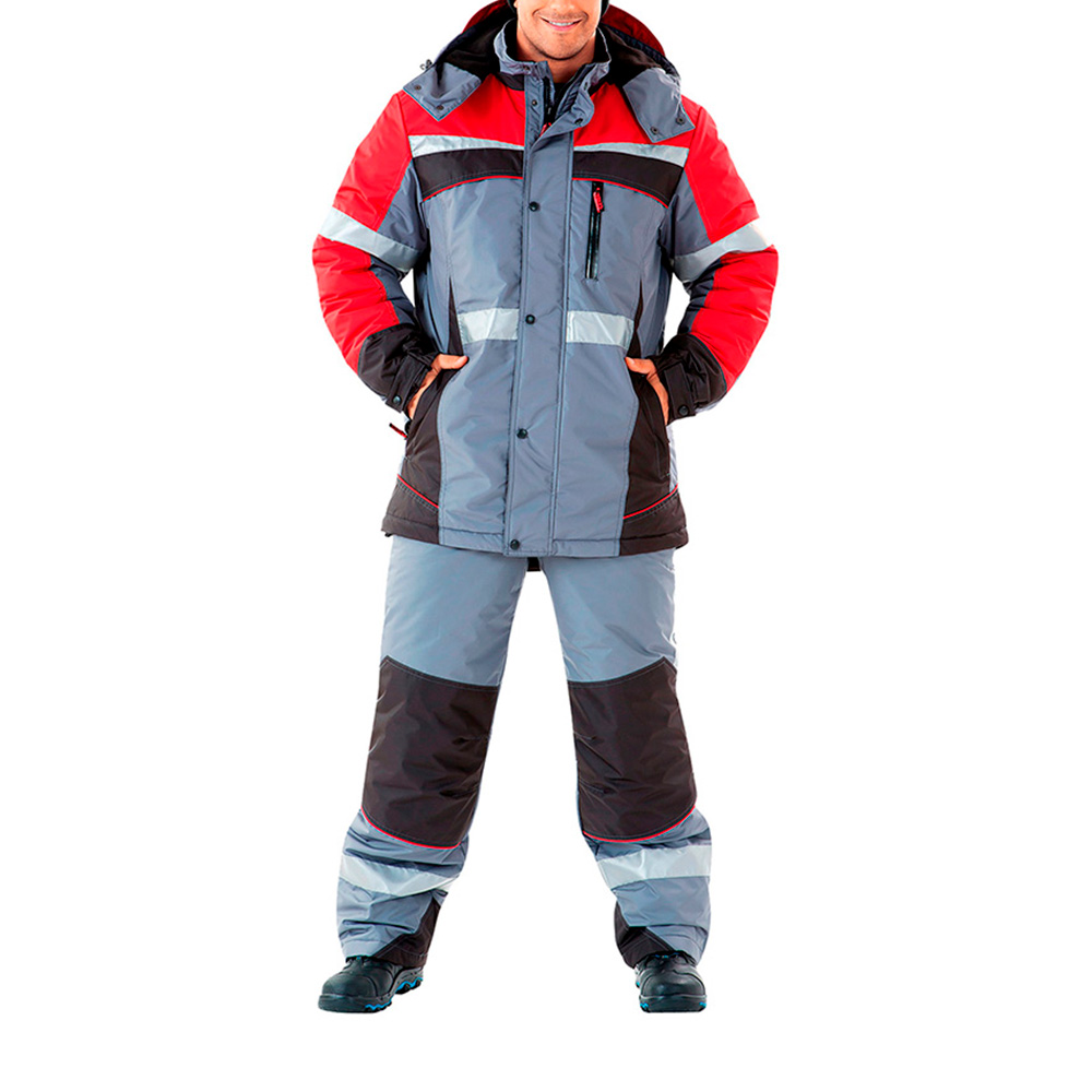 Куртка рабочая утепленная Спец 44-46 рост 170-176 см цвет серый/красный