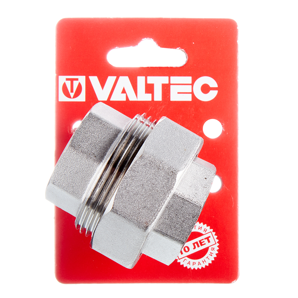 Американка прямая Valtec (VTr.340.N.0006) 1 ВР(г) х 1 ВР(г) латунная Вид№3