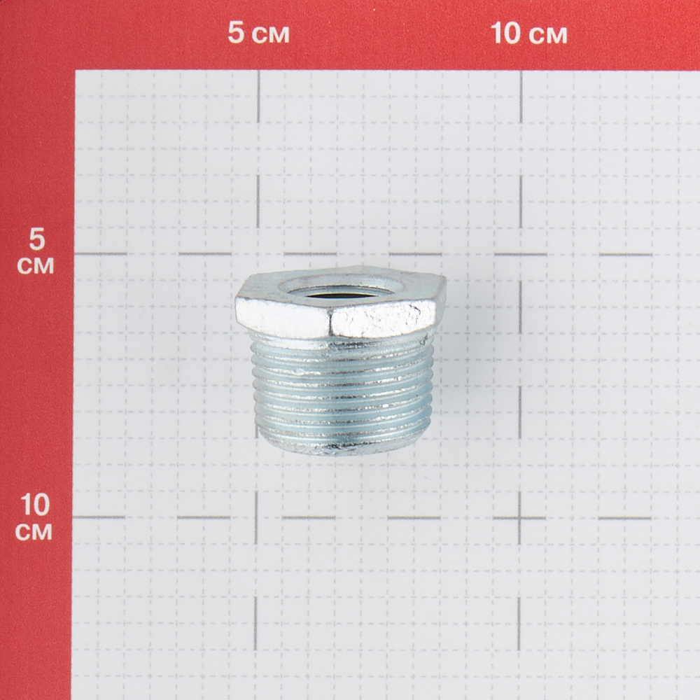 фото Футорка gebo (241-25v) 1 нр(ш) х 1/2 вр(г) чугунная оцинкованная