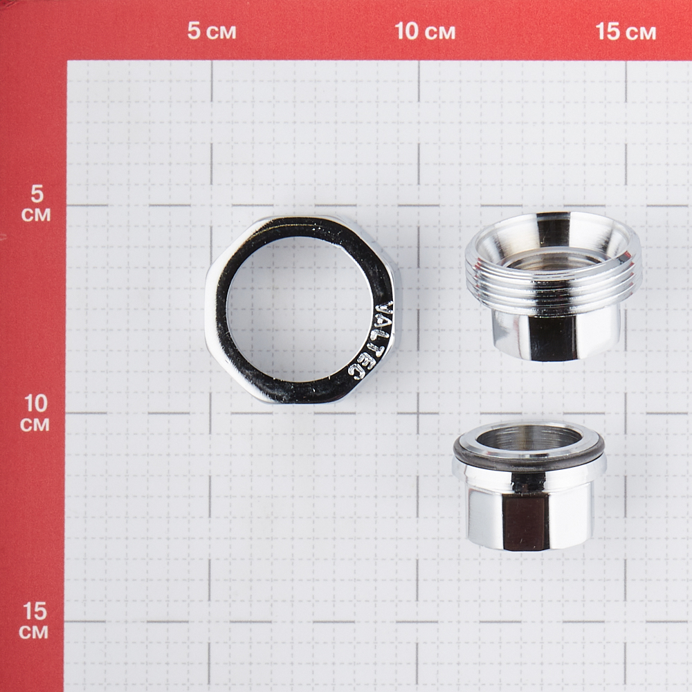Американка прямая Valtec (VTr.340.C.0005) 3/4 ВР(г) х 3/4 ВР(г) хром латунная Вид№2