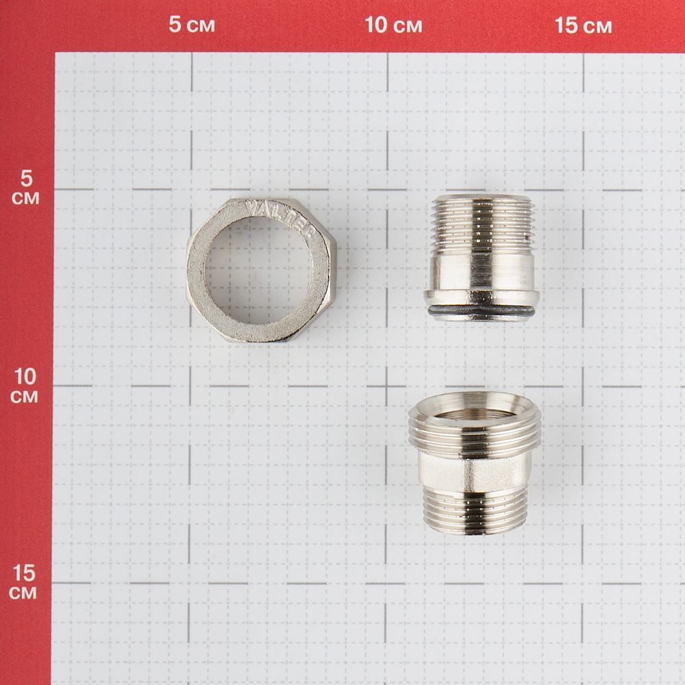 Американка прямая Valtec (VTr.728.N.0005) 3/4 НР(ш) х 3/4 НР(ш) латунная Вид№2