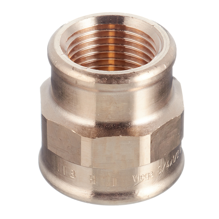 Муфта переходная Viega (268862) 3/4 ВР(г) х 1/2 ВР(г) бронзовая ...