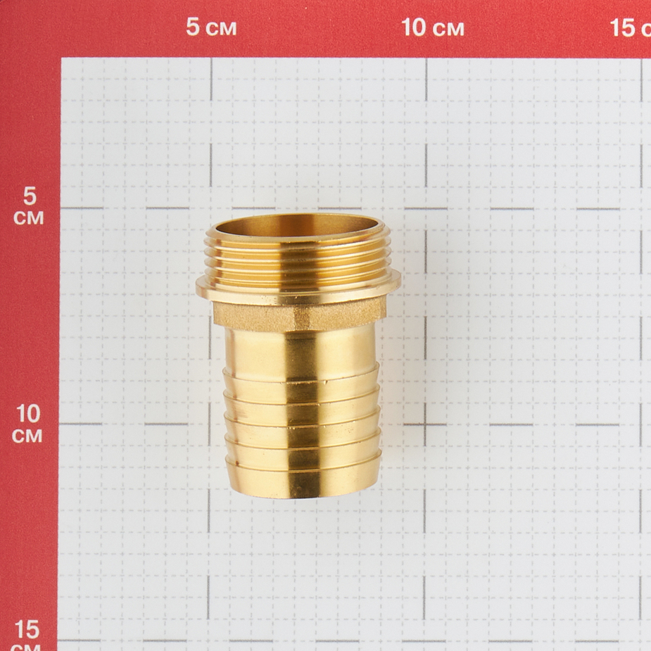 Штуцер для присоединения шланга 1 2 нр ш х 12 мм латунный