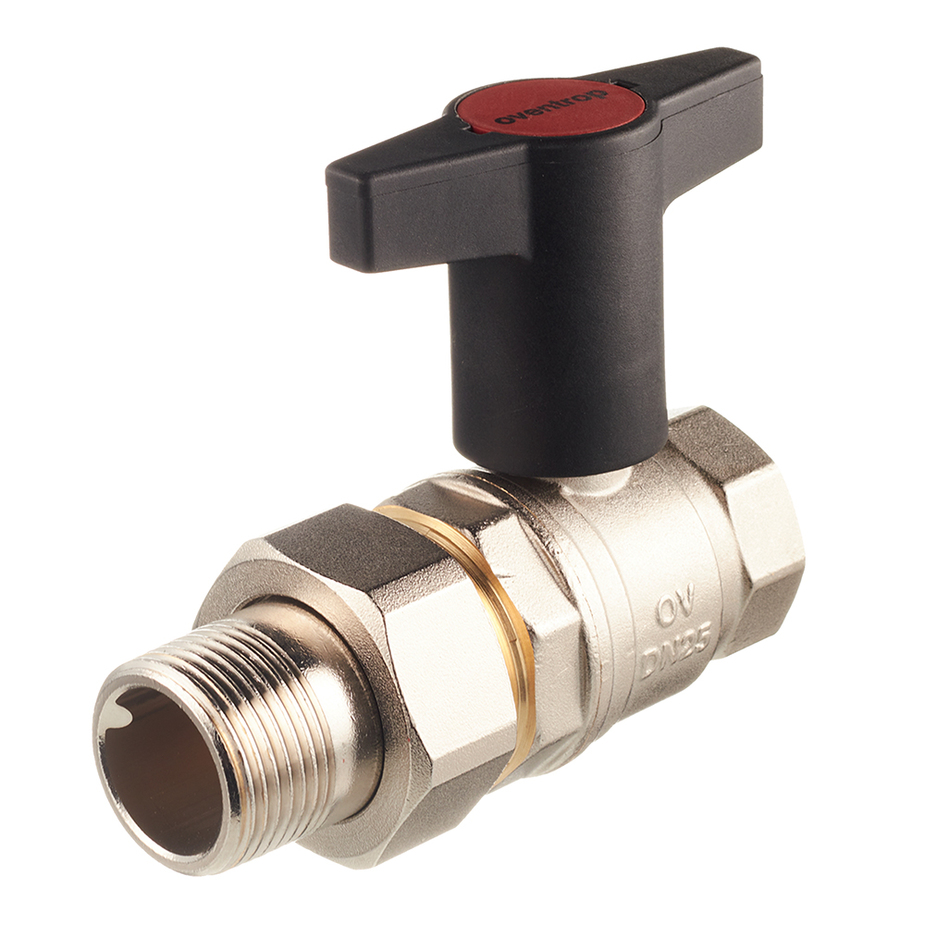 Кран шаровой латунный Oventrop Optibal (1075708) 1 ВР(г) х 1 НР(ш ...